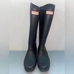 Hunter Sandhurst Boots - Matte Black - Size 6-7 US